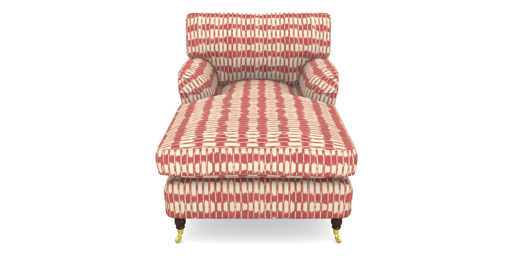 Product photograph of Alwinton Chaise Chair In V A Brompton Collection - Ikat - Chilli from Sofas and Stuff Limited