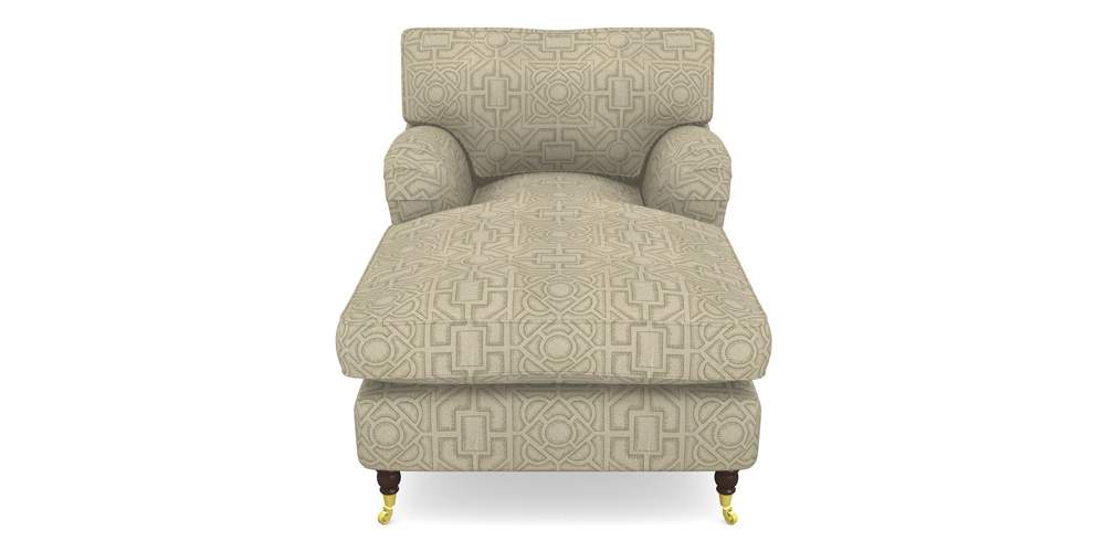 Product photograph of Alwinton Chaise Chair In Rhs Collection - Large Knot Garden Linen - Pistachio from Sofas and Stuff Limited