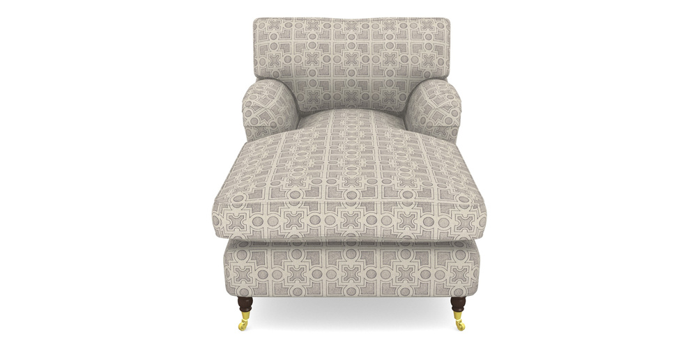 Product photograph of Alwinton Chaise Chair In Rhs Collection - Small Knot Garden Cotton Weave - Grey from Sofas and Stuff Limited