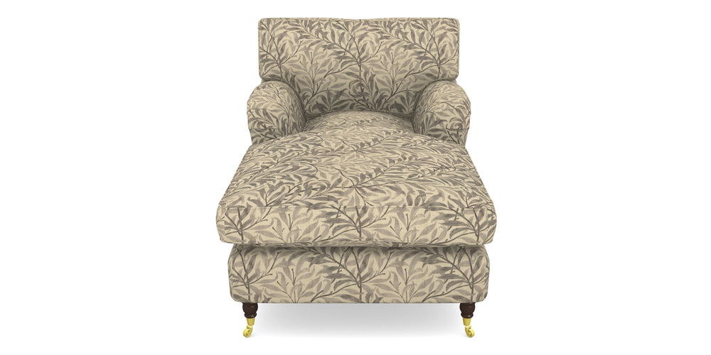 Product photograph of Alwinton Chaise Chair In V A Drawn From Nature - Willow Bough Large - Grey from Sofas and Stuff Limited