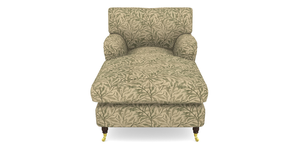 Product photograph of Alwinton Chaise Chair In V A Drawn From Nature - Willow Bough Large - Light Green from Sofas and Stuff Limited