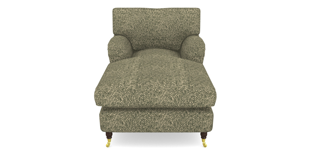 Product photograph of Alwinton Chaise Chair In V A Drawn From Nature Collection - Willow - Dark Green from Sofas and Stuff Limited