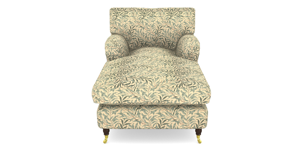 Product photograph of Alwinton Chaise Chair In William Morris Collection - Willow Boughs - Cream Pale Green from Sofas and Stuff Limited