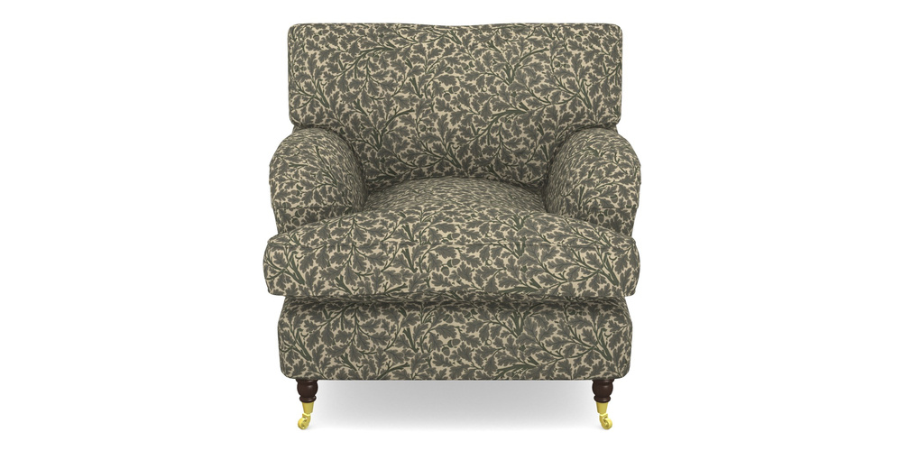 Product photograph of Alwinton Chair In V A Drawn From Nature Collection - Oak Tree - Dark Green from Sofas and Stuff Limited