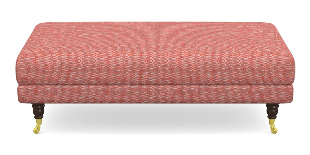 Product photograph of Alwinton Large Footstool In Aqua Clean Hove - Chilli from Sofas and Stuff Limited