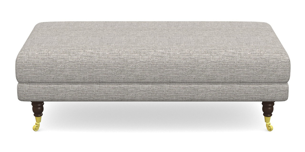 Product photograph of Alwinton Large Footstool In Aqua Clean Hove - Grey from Sofas and Stuff Limited