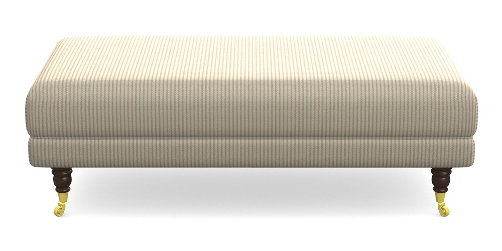 Product photograph of Alwinton Large Footstool In Cloth 21 - Simple Stripe - Beech from Sofas and Stuff Limited