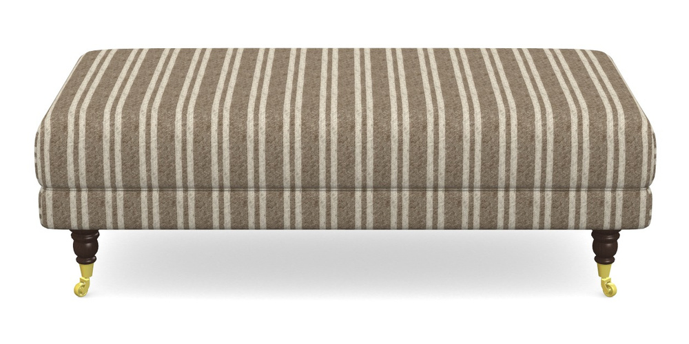 Product photograph of Alwinton Large Footstool In Cloth 22 - Barcode - Peat from Sofas and Stuff Limited