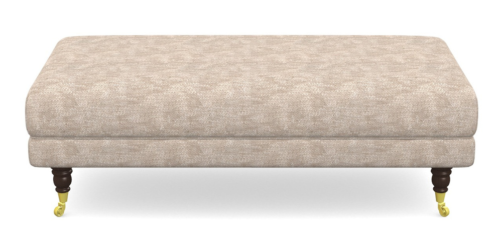 Product photograph of Alwinton Large Footstool In Cloth 20 - Design 4 - Natural Slub from Sofas and Stuff Limited