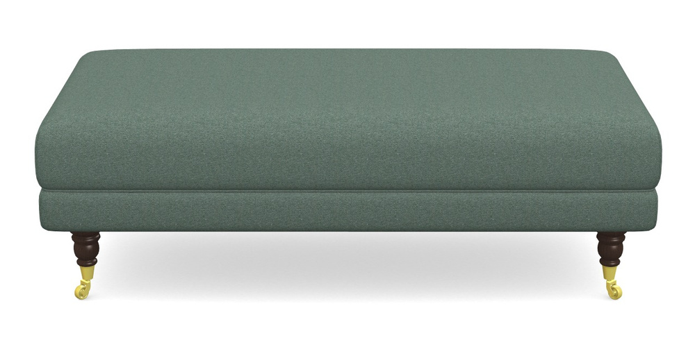 Product photograph of Alwinton Large Footstool In Eco Washable Cotton - Mineral from Sofas and Stuff Limited