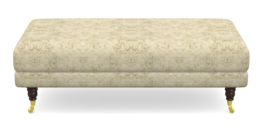 Product photograph of Alwinton Large Footstool In Grace Linen - Olive from Sofas and Stuff Limited