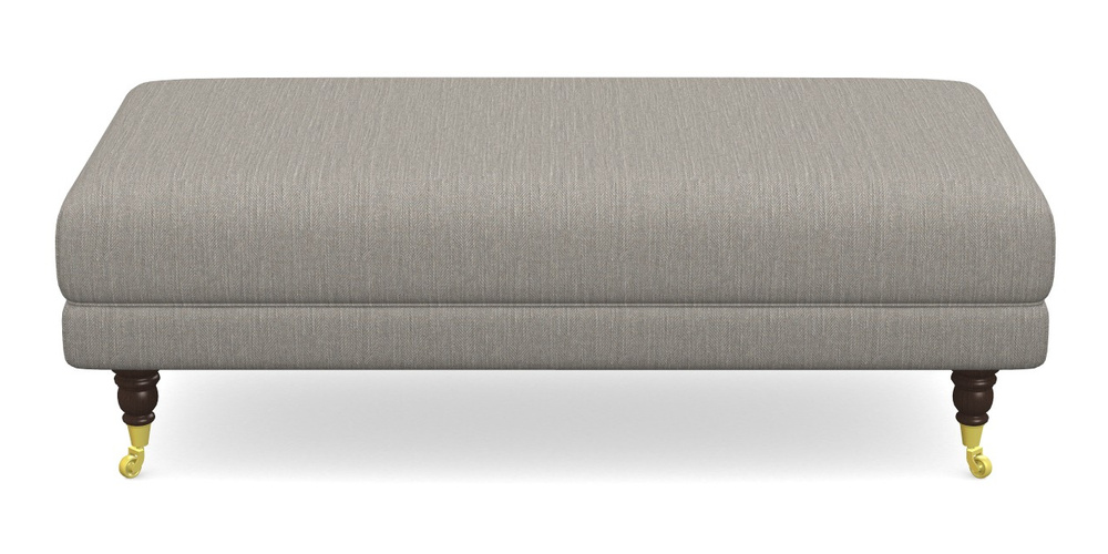 Product photograph of Alwinton Large Footstool In Herringbone - Shadow from Sofas and Stuff Limited