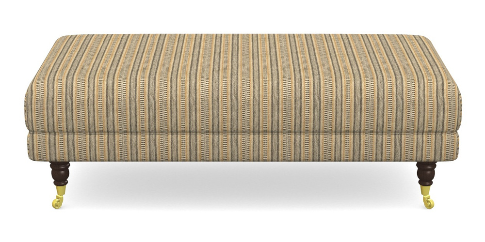 Product photograph of Alwinton Large Footstool In Cloth 22 Weaves - North Cascades - Amber from Sofas and Stuff Limited