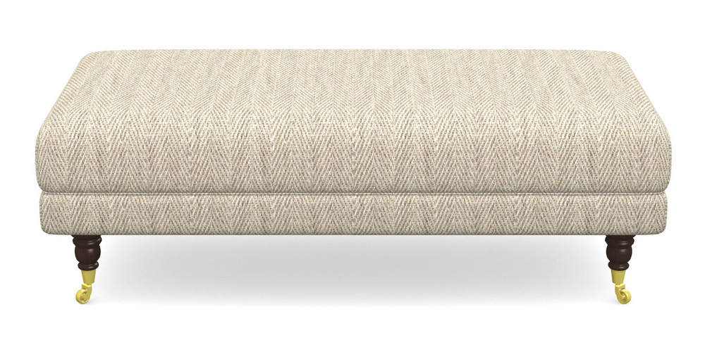 Product photograph of Alwinton Large Footstool In Swaledale - Linen from Sofas and Stuff Limited