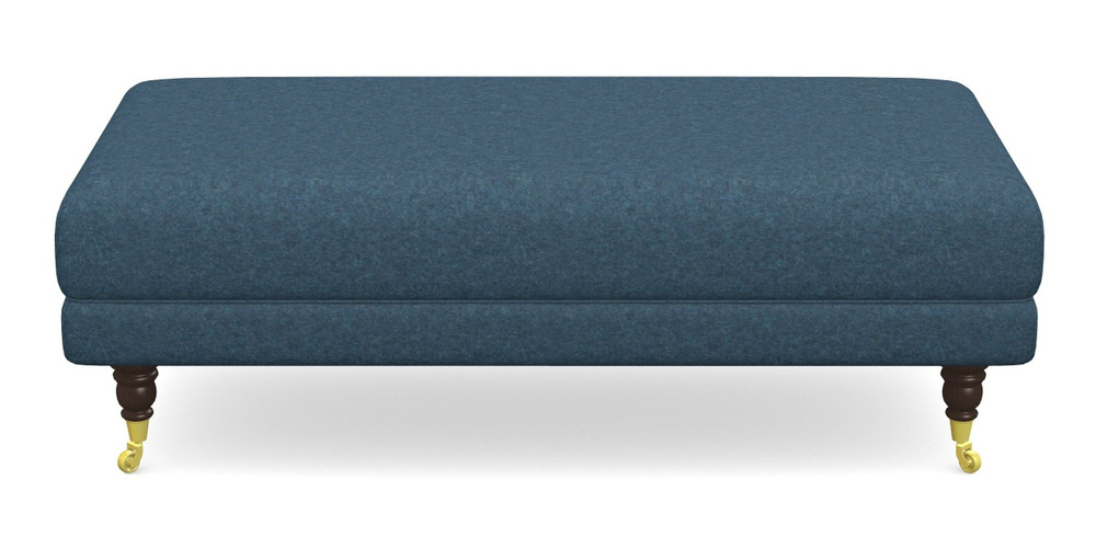 Product photograph of Alwinton Large Footstool In Soft Wool - Denim from Sofas and Stuff Limited