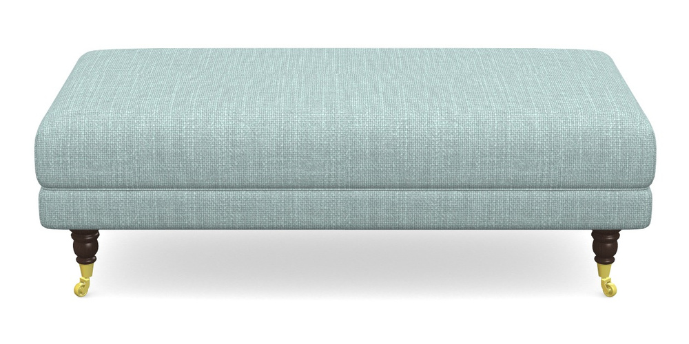 Product photograph of Alwinton Large Footstool In Tough As Houses - Soft Teal from Sofas and Stuff Limited