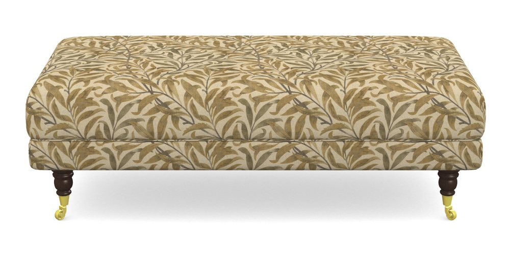 Product photograph of Alwinton Large Footstool In V A Drawn From Nature - Willow Bough Large - Gold from Sofas and Stuff Limited