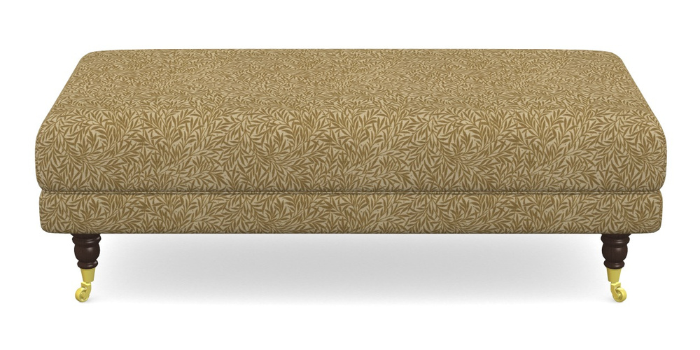 Product photograph of Alwinton Large Footstool In V A Drawn From Nature Collection - Willow - Gold from Sofas and Stuff Limited