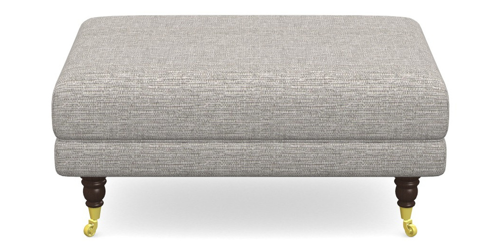 Product photograph of Alwinton Small Footstool In Aqua Clean Hove - Grey from Sofas and Stuff Limited