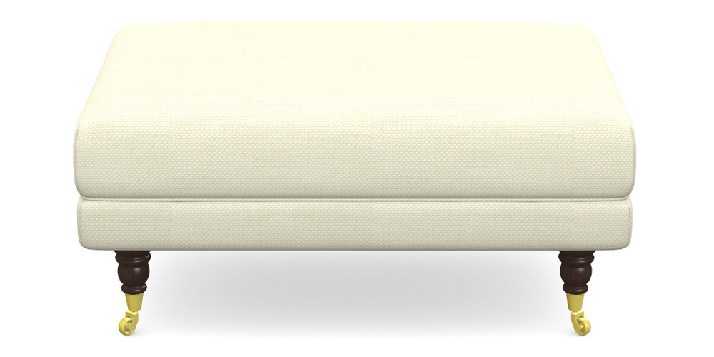Product photograph of Alwinton Small Footstool In Basket Weave - Cream from Sofas and Stuff Limited