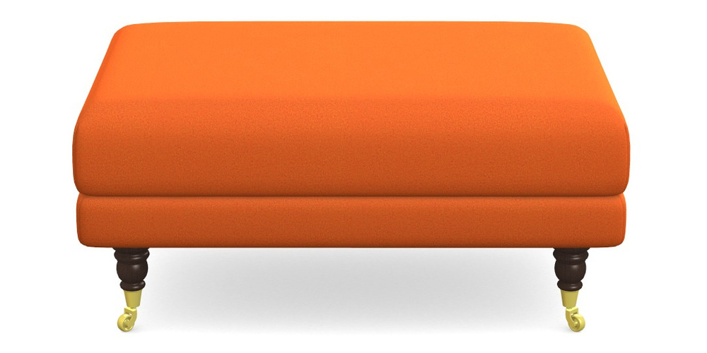 Product photograph of Alwinton Small Footstool In Clever Glossy Velvet - Seville from Sofas and Stuff Limited