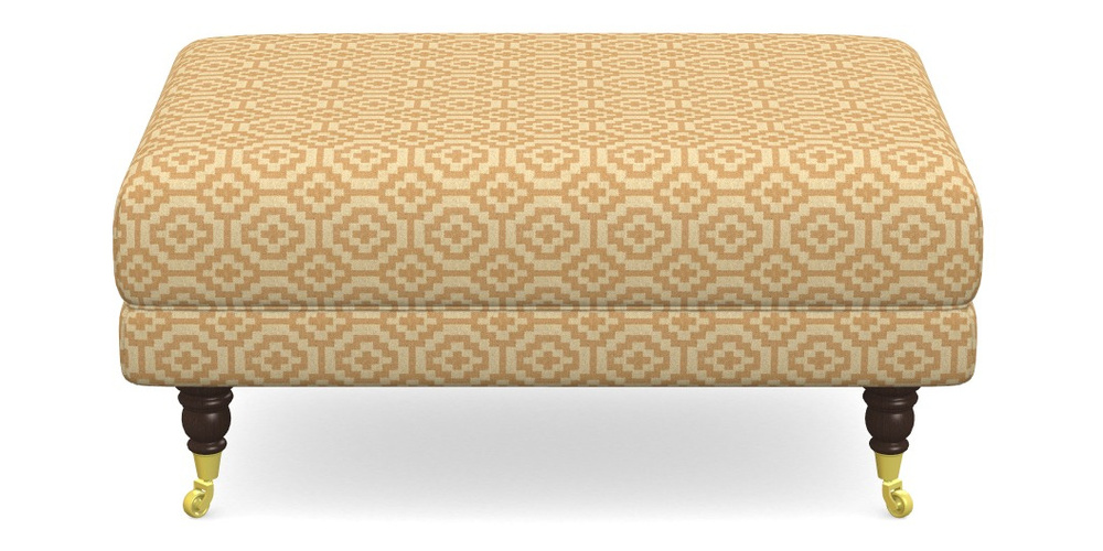 Product photograph of Alwinton Small Footstool In Cloth 18 - Tile - Fudge from Sofas and Stuff Limited