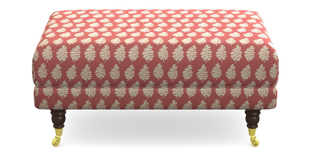 Product photograph of Alwinton Small Footstool In Cloth 21 - Oak Leaf - Ginger Snap from Sofas and Stuff Limited