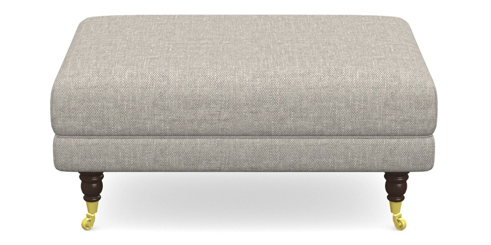 Product photograph of Alwinton Small Footstool In Easy Clean Plain - Dove from Sofas and Stuff Limited