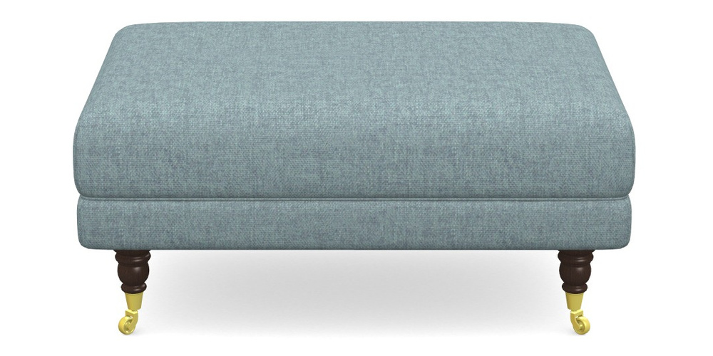 Product photograph of Alwinton Small Footstool In Easy Clean Plain - Polar from Sofas and Stuff Limited