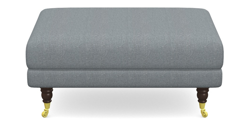 Product photograph of Alwinton Small Footstool In Eco Washable Cotton - Pebble from Sofas and Stuff Limited