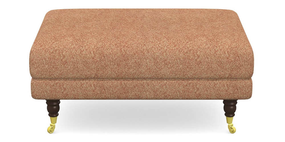 Product photograph of Alwinton Small Footstool In Cloth 22 Weaves - Grand Teton - Amber from Sofas and Stuff Limited