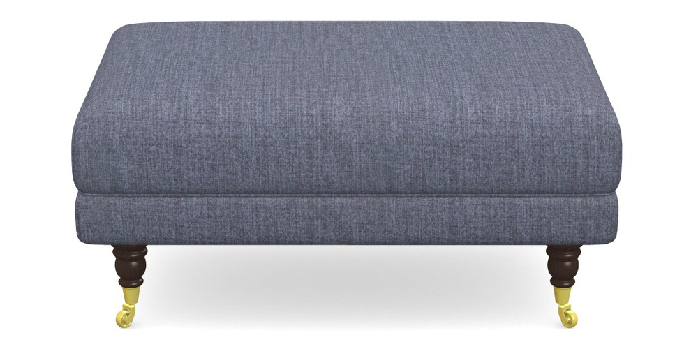 Product photograph of Alwinton Small Footstool In House Plain - Denim from Sofas and Stuff Limited