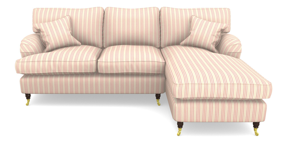 Product photograph of Alwinton Chaise Sofa Rhf In Cloth 22 - Racing Stripes Ayr - Cherry from Sofas and Stuff Limited