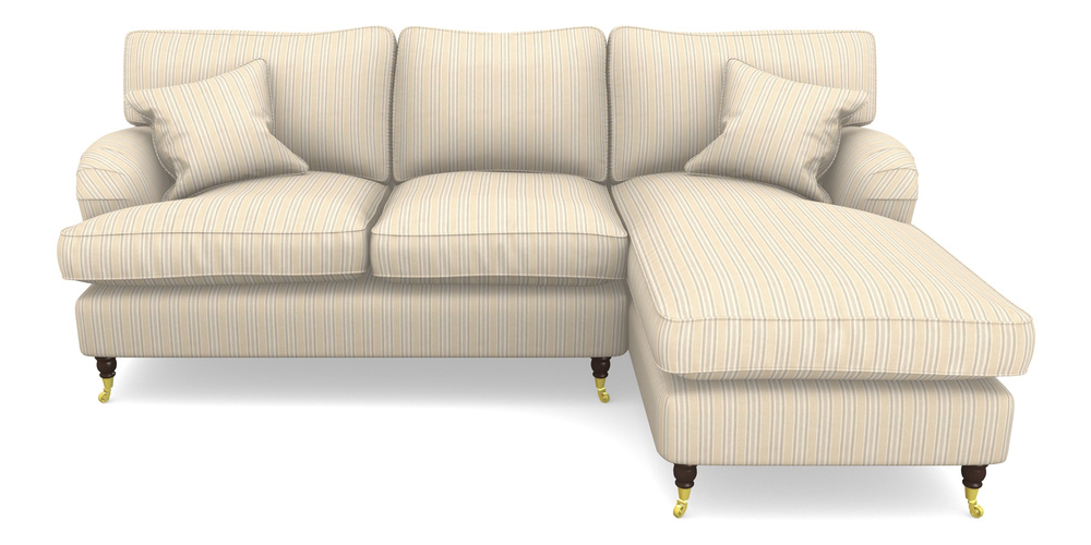 Product photograph of Alwinton Chaise Sofa Rhf In Cloth 22 - Racing Stripes Ayr - Dove from Sofas and Stuff Limited