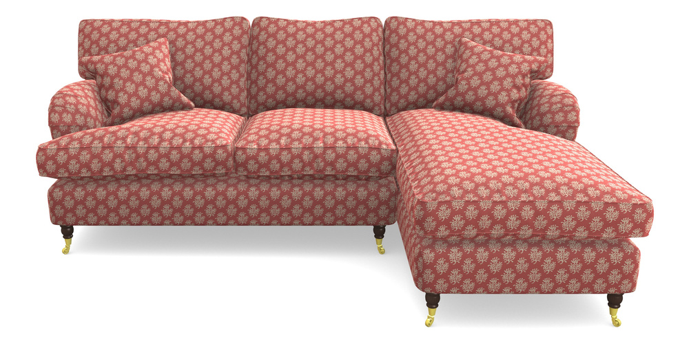 Product photograph of Alwinton Chaise Sofa Rhf In Cloth 21 - Coral 1 - Ginger Snap from Sofas and Stuff Limited