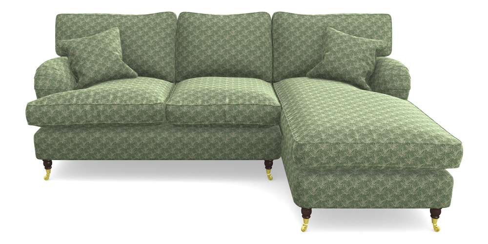 Product photograph of Alwinton Chaise Sofa Rhf In Cloth 21 - Decorative Leaf - Forest from Sofas and Stuff Limited