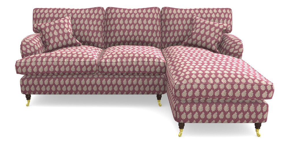 Product photograph of Alwinton Chaise Sofa Rhf In Cloth 21 - Oak Leaf - Cassis from Sofas and Stuff Limited