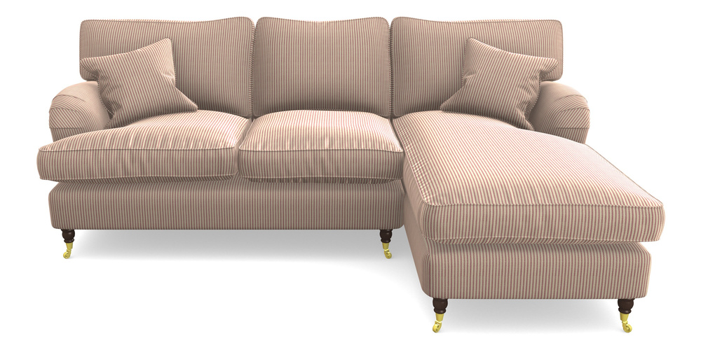 Product photograph of Alwinton Chaise Sofa Rhf In Cloth 21 - Simple Stripe - Cassis from Sofas and Stuff Limited