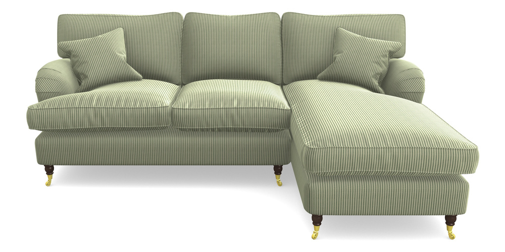 Product photograph of Alwinton Chaise Sofa Rhf In Cloth 21 - Simple Stripe - Forest from Sofas and Stuff Limited