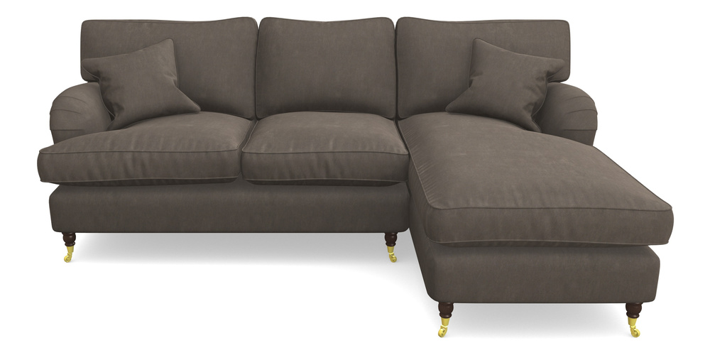 Product photograph of Alwinton Chaise Sofa Rhf In Clever Tough And Eco Velvet - Chrome from Sofas and Stuff Limited