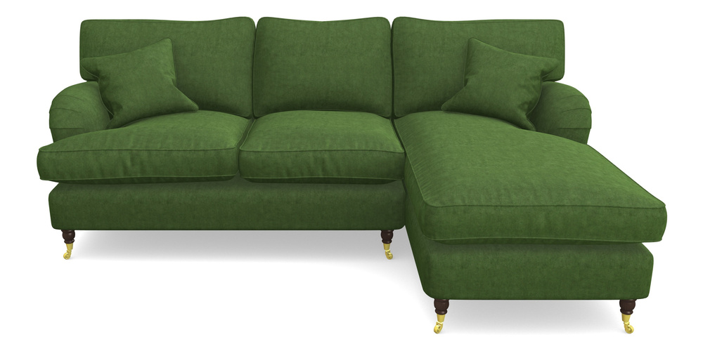 Product photograph of Alwinton Chaise Sofa Rhf In Clever Tough And Eco Velvet - Shamrock from Sofas and Stuff Limited