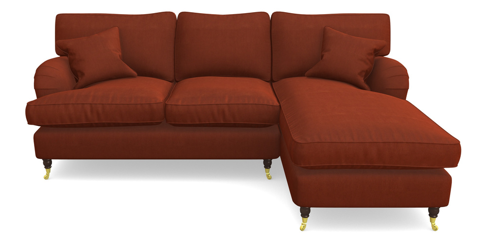 Product photograph of Alwinton Chaise Sofa Rhf In Clever Tough And Eco Velvet - Tawny from Sofas and Stuff Limited