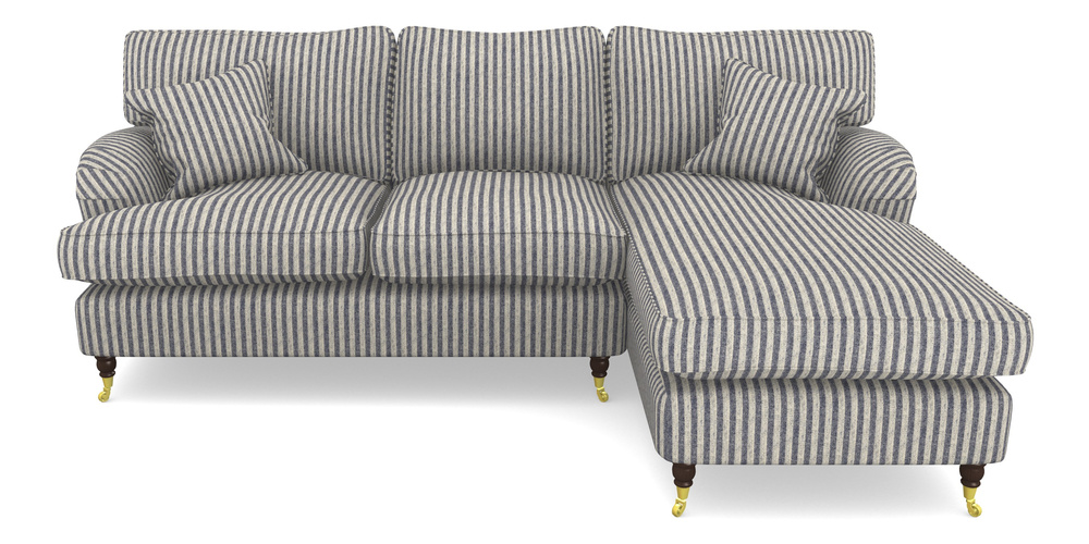 Product photograph of Alwinton Chaise Sofa Rhf In Cloth 22 - Pinstripe - Deep Water from Sofas and Stuff Limited