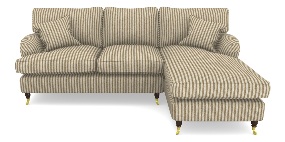 Product photograph of Alwinton Chaise Sofa Rhf In Cloth 22 - Pinstripe - Fallen Leaf from Sofas and Stuff Limited