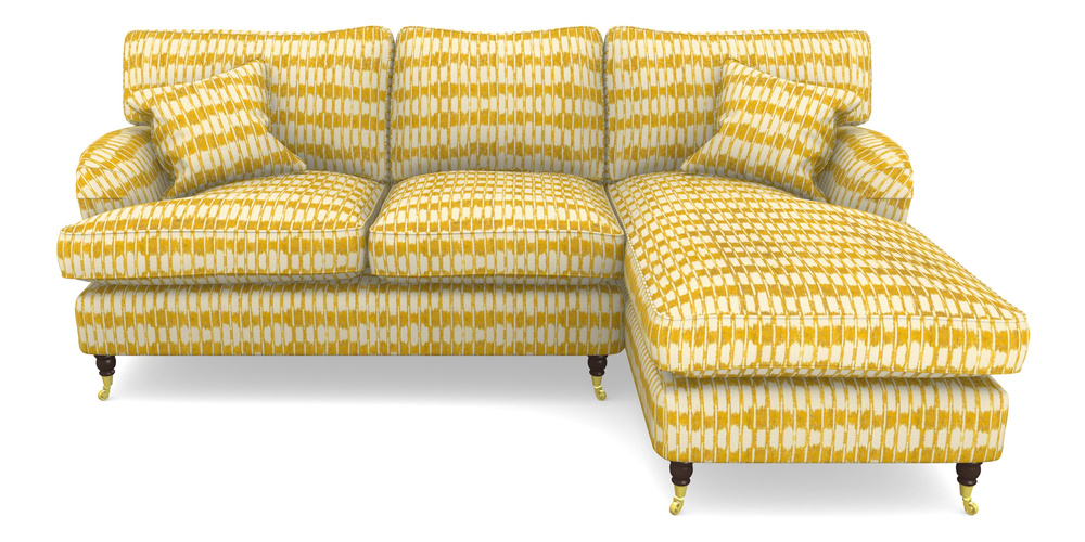 Product photograph of Alwinton Chaise Sofa Rhf In V A Brompton Collection - Ikat - Corn from Sofas and Stuff Limited