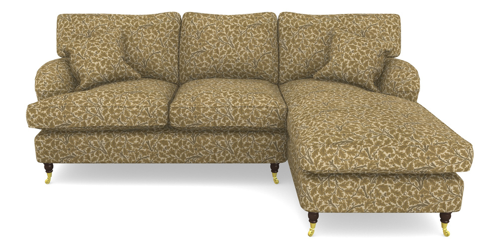 Product photograph of Alwinton Chaise Sofa Rhf In V A Drawn From Nature Collection - Oak Tree - Gold from Sofas and Stuff Limited