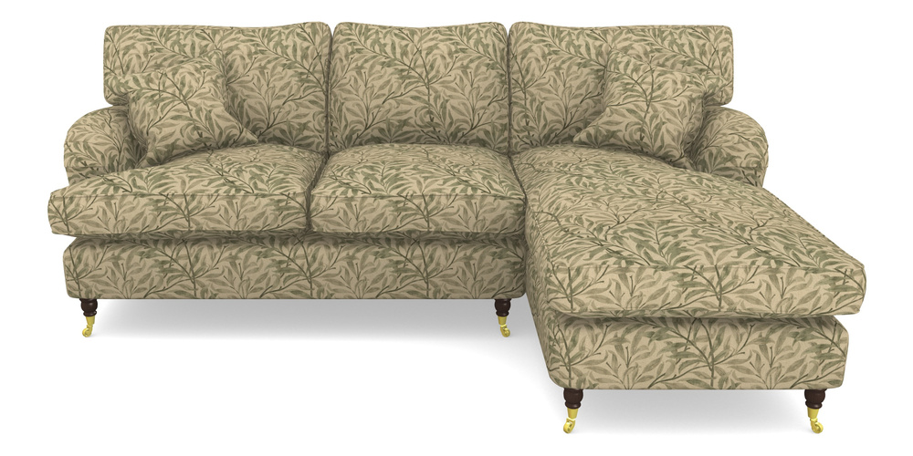 Product photograph of Alwinton Chaise Sofa Rhf In V A Drawn From Nature - Willow Bough Large - Light Green from Sofas and Stuff Limited