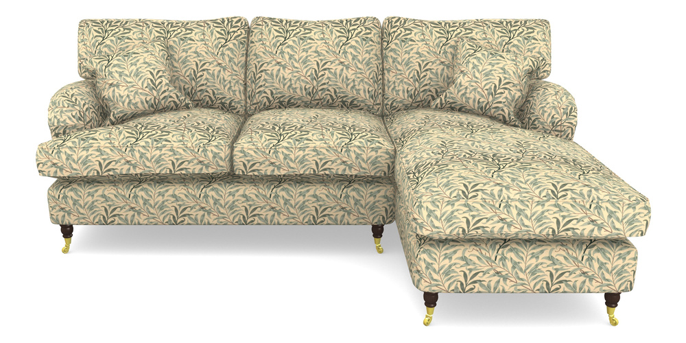 Product photograph of Alwinton Chaise Sofa Rhf In William Morris Collection - Willow Boughs - Cream Pale Green from Sofas and Stuff Limited