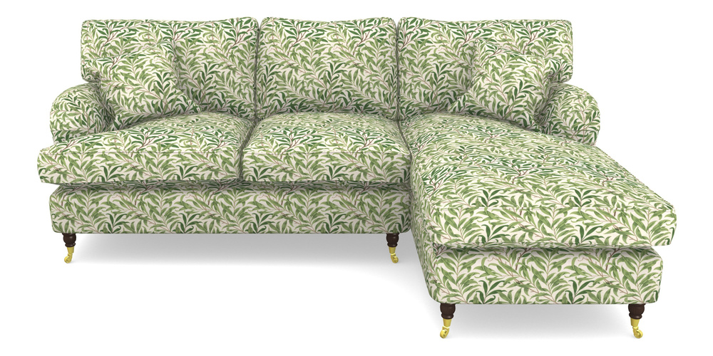 Product photograph of Alwinton Chaise Sofa Rhf In William Morris Collection - Willow Boughs - Leaf Green from Sofas and Stuff Limited