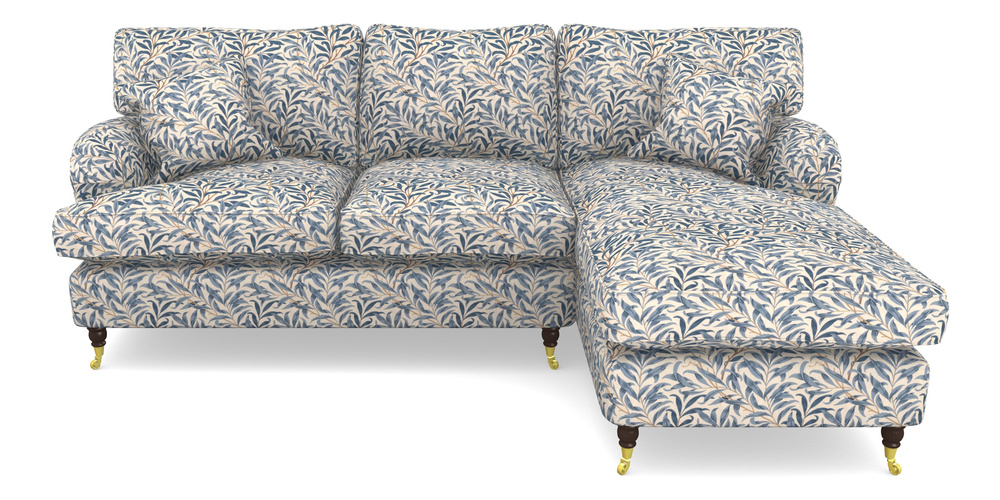 Product photograph of Alwinton Chaise Sofa Rhf In William Morris Collection - Willow Boughs - Woad from Sofas and Stuff Limited